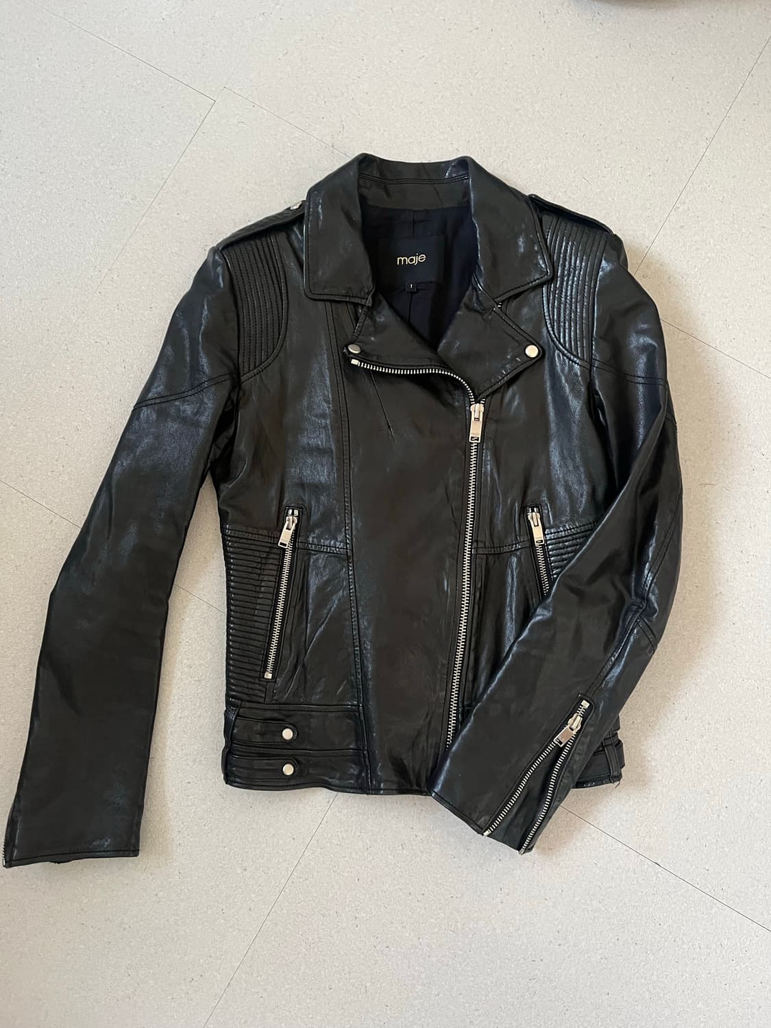 Maje 레더 자켓 상품이미지1