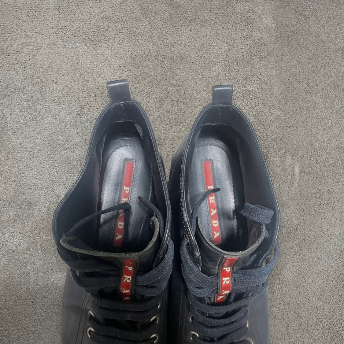 245~250) 프라다 스포츠 빈티지 레더 가죽 스니커즈 상품이미지4