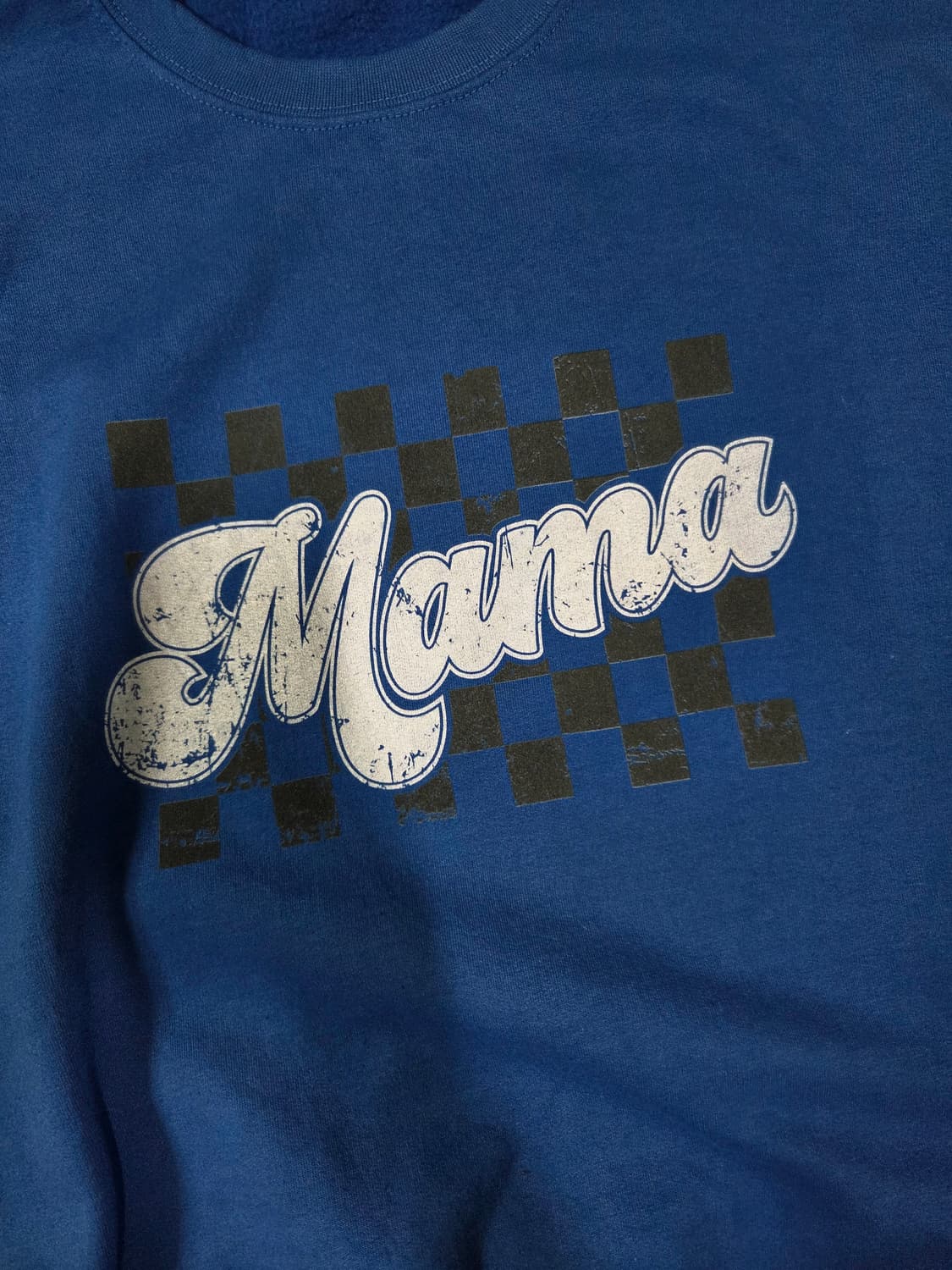 핸드워크 코발트 블루 mama 빈티지 맨투맨 상품이미지4