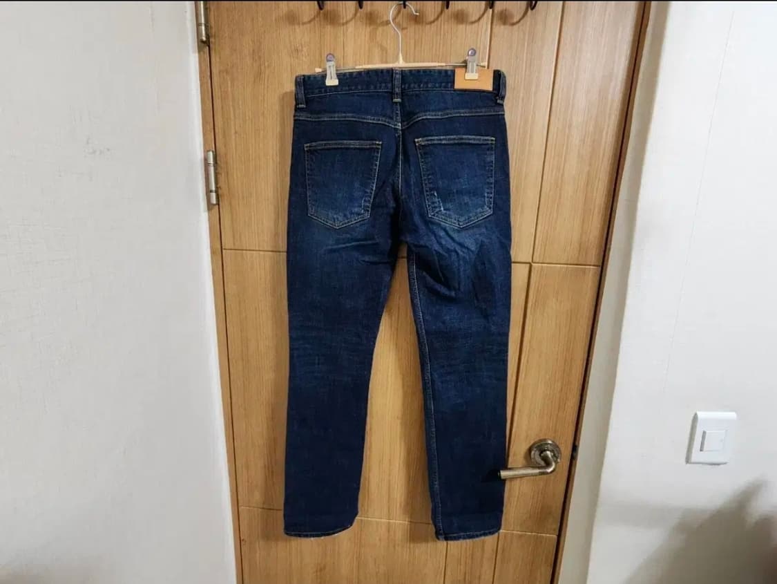 (30)플랙 슬림 스트레이트 데님 팬츠 상품이미지3