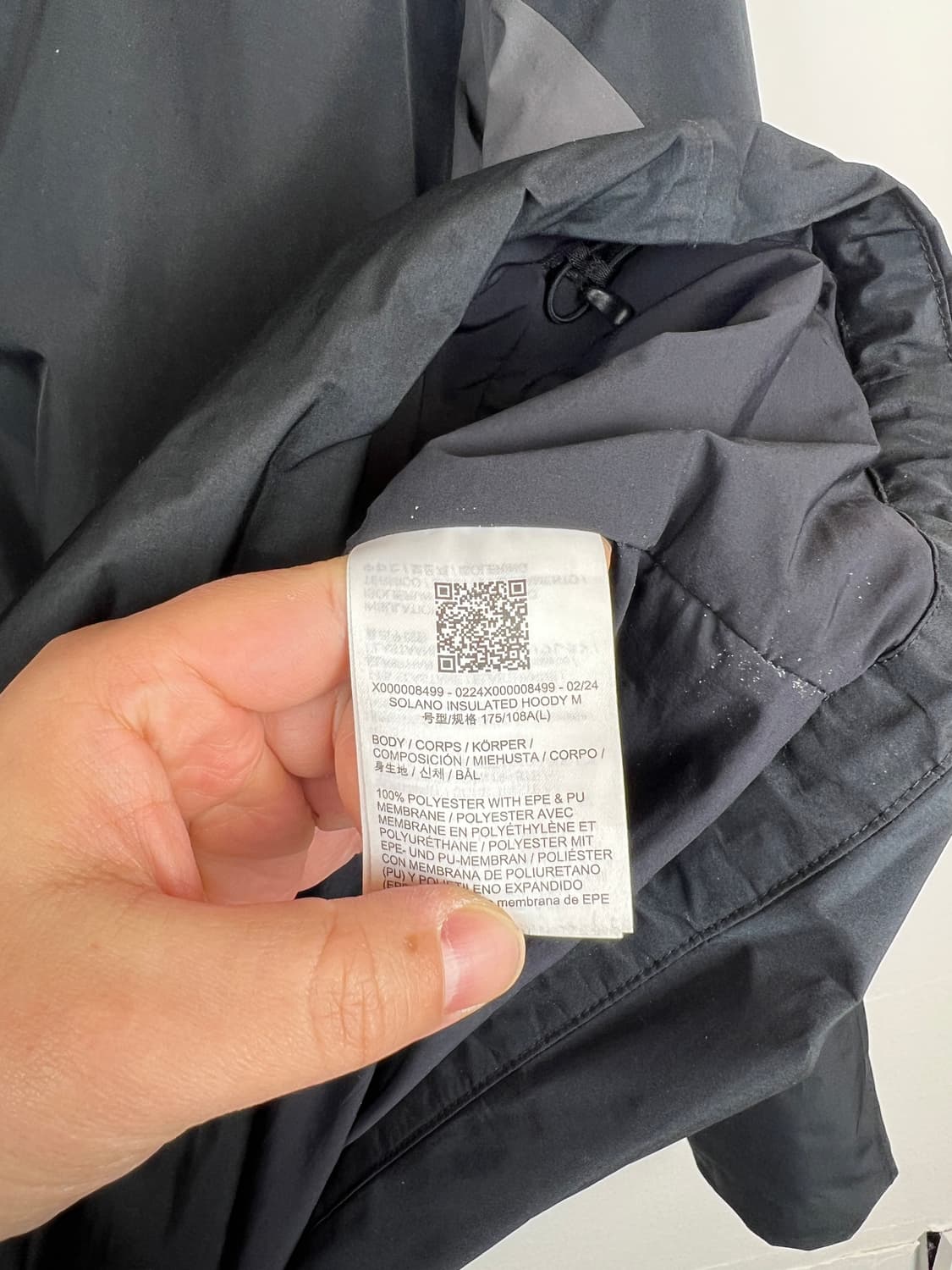 아크테릭스 솔라노 후드 자켓 블랙 M 상품이미지4