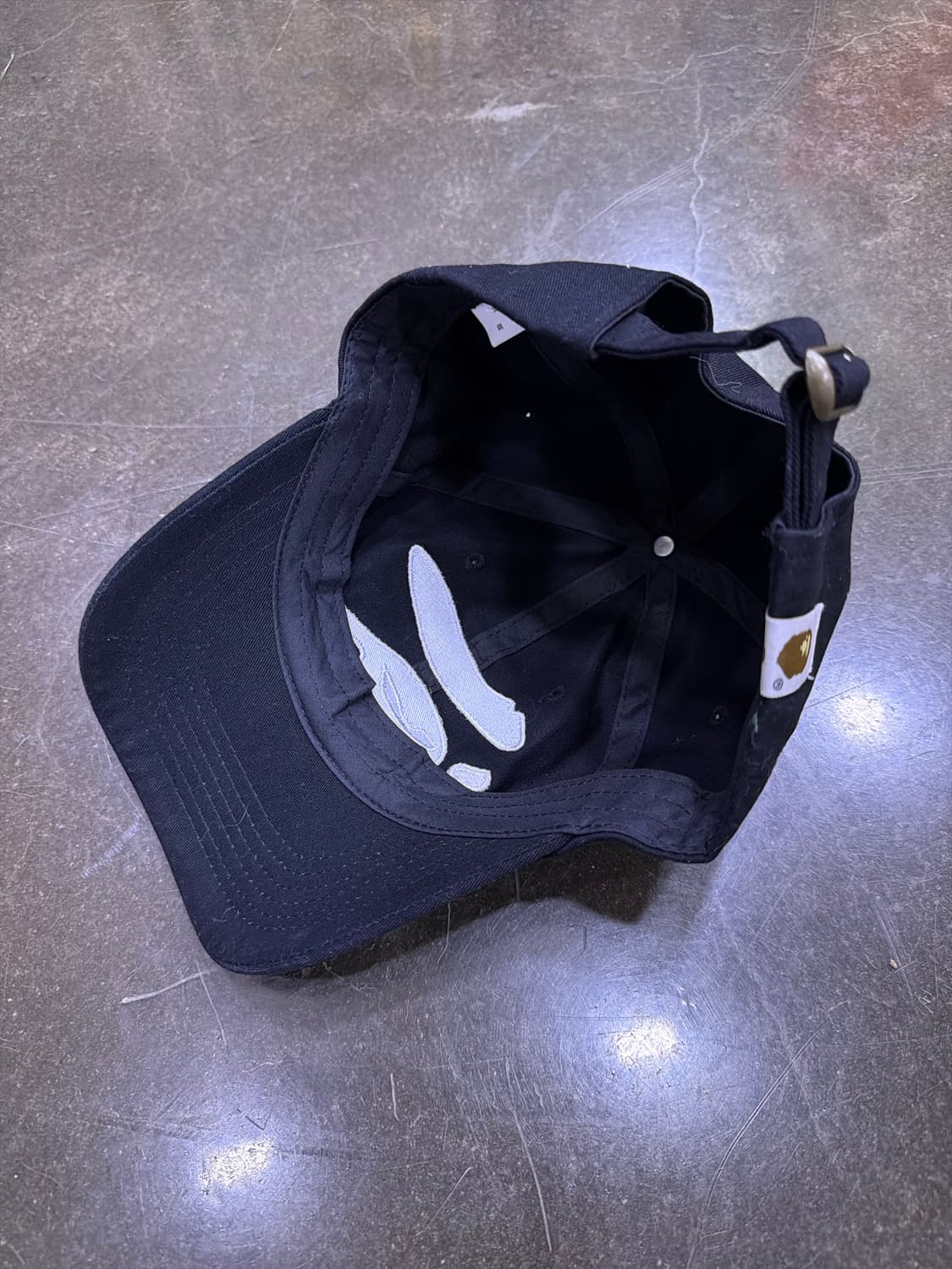 유인원 빅페이스 볼캡 모자 블랙 상품이미지5