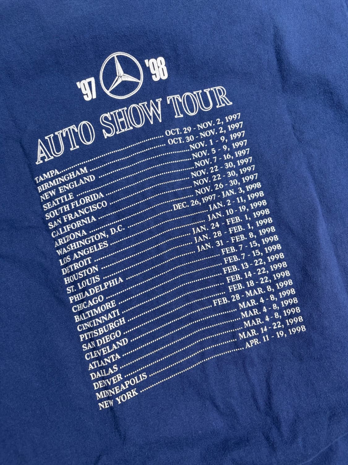 90s Mercedes Benz Tee (navy) 상품이미지6