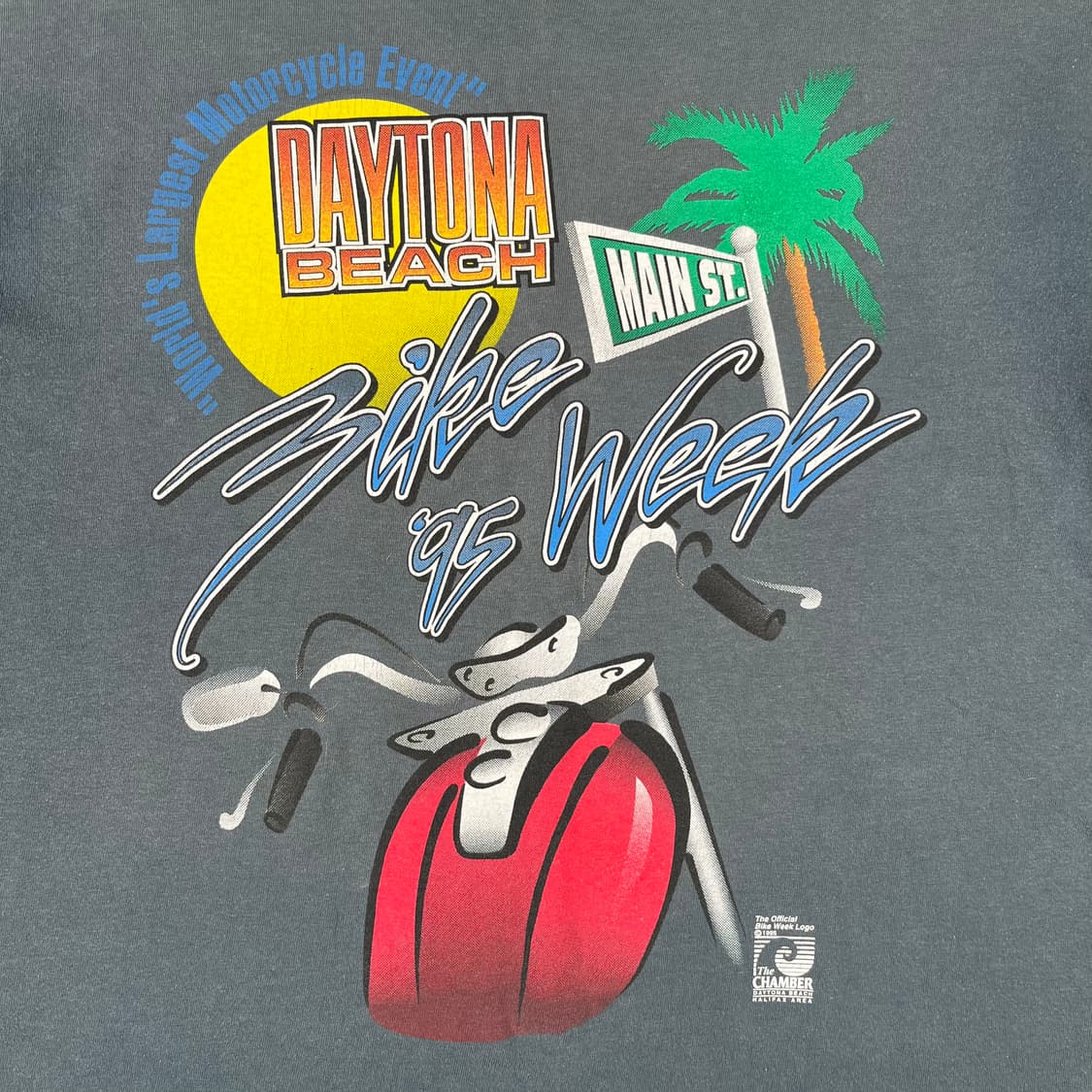 빈티지 1995 데이토나 비치 바이크 위크 반팔 상품이미지5