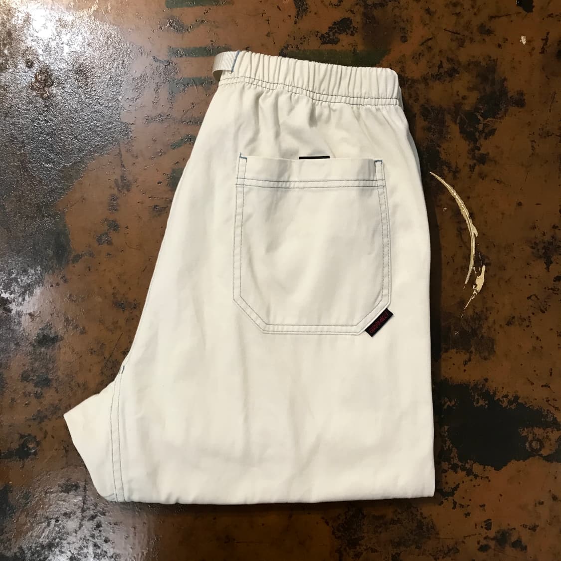 그라미치 크림 아이보리 밴딩 퍼티그 팬츠 허리 28 31 사이즈 상품이미지1