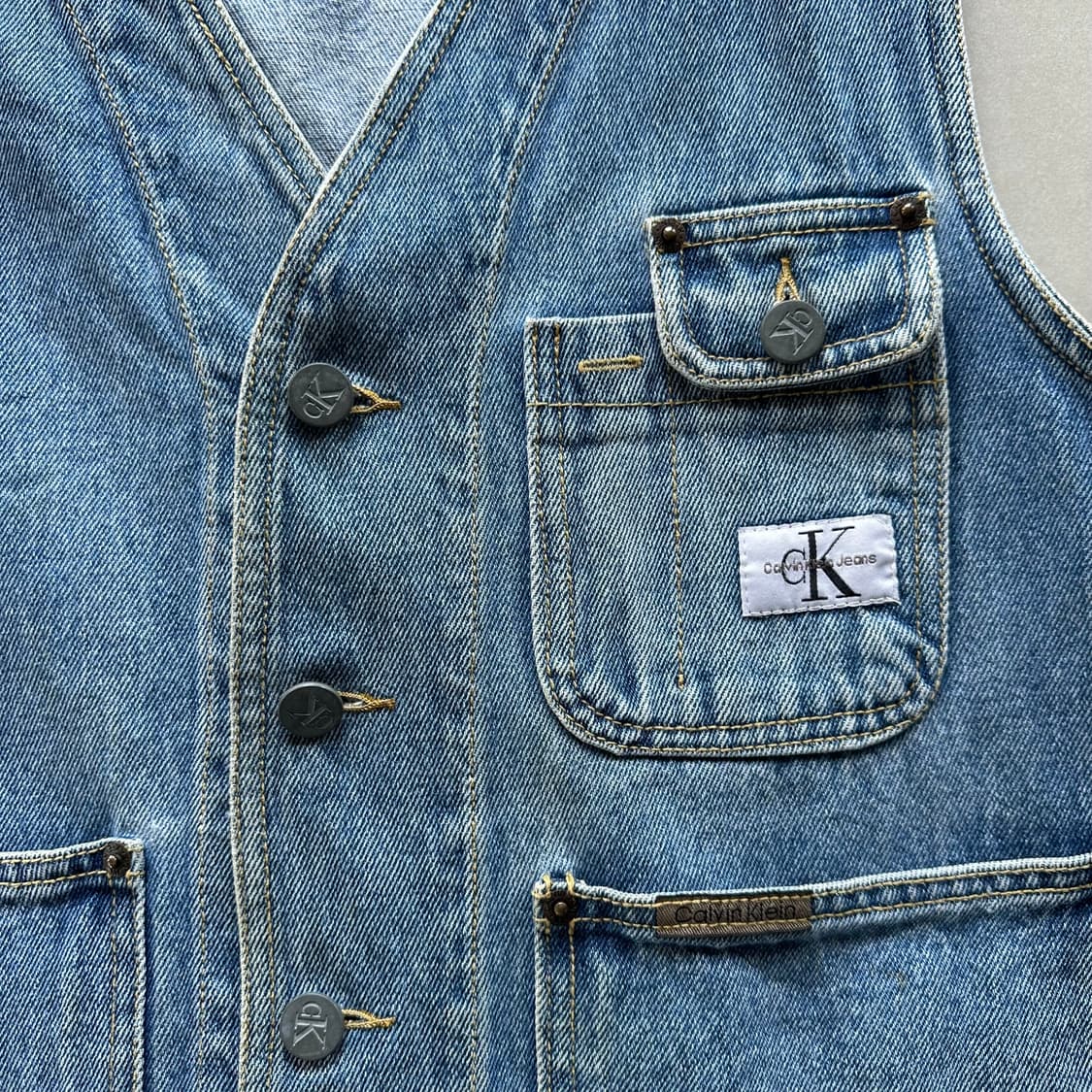 [M-L]캘빈클라인 CK 90s 데님 베스트 상품이미지6