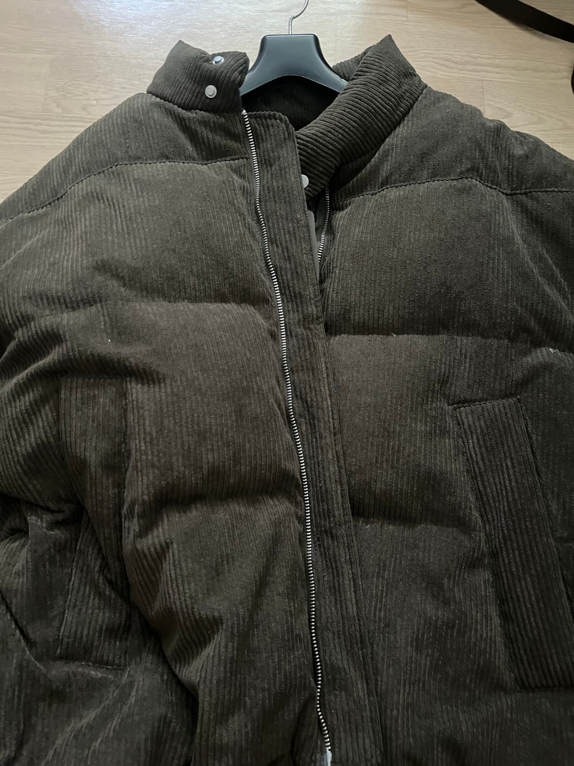 키뮤어 코듀로이 패딩 카키 XL  상품이미지5