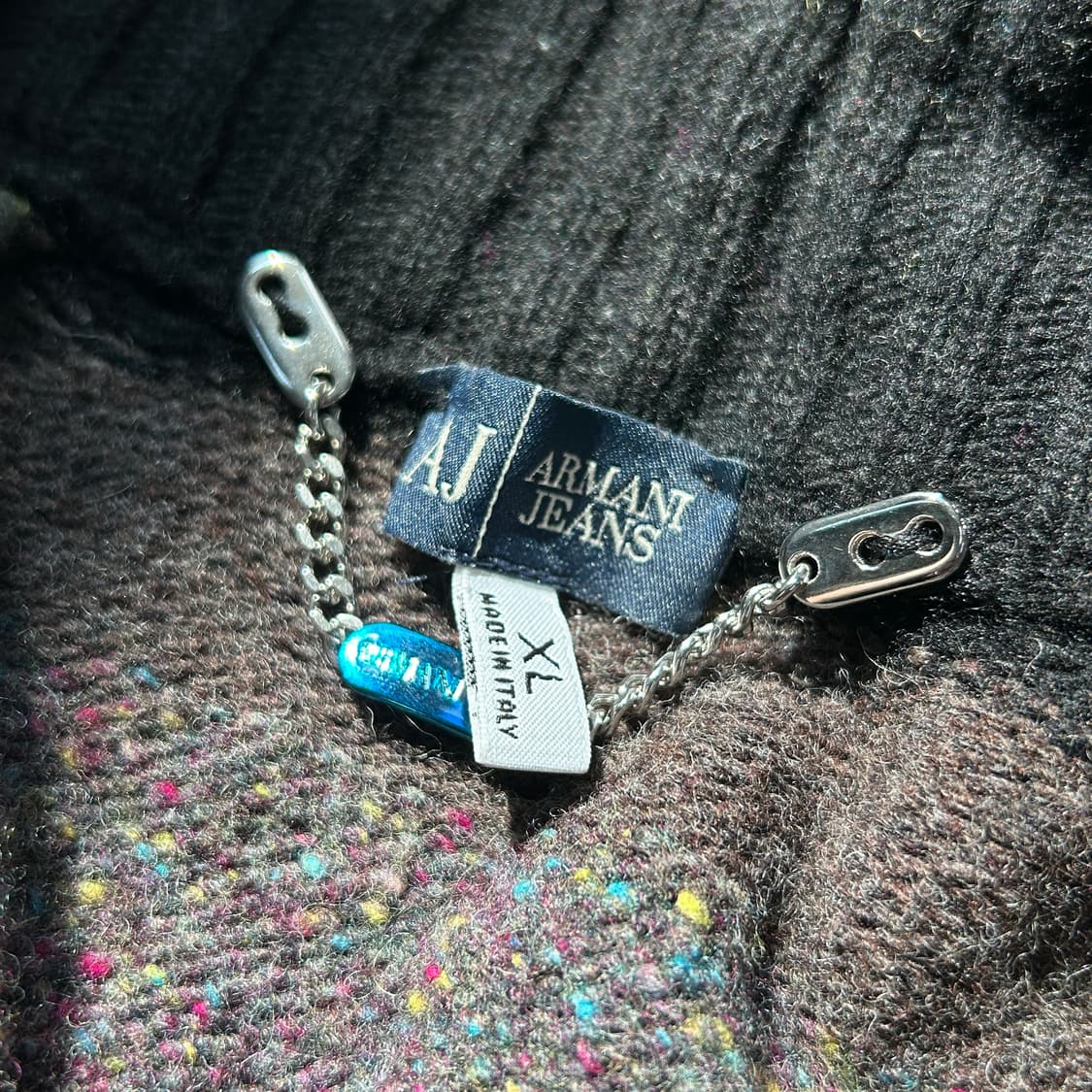 아르마니 진스 실루엣 니트 집업 상품이미지9