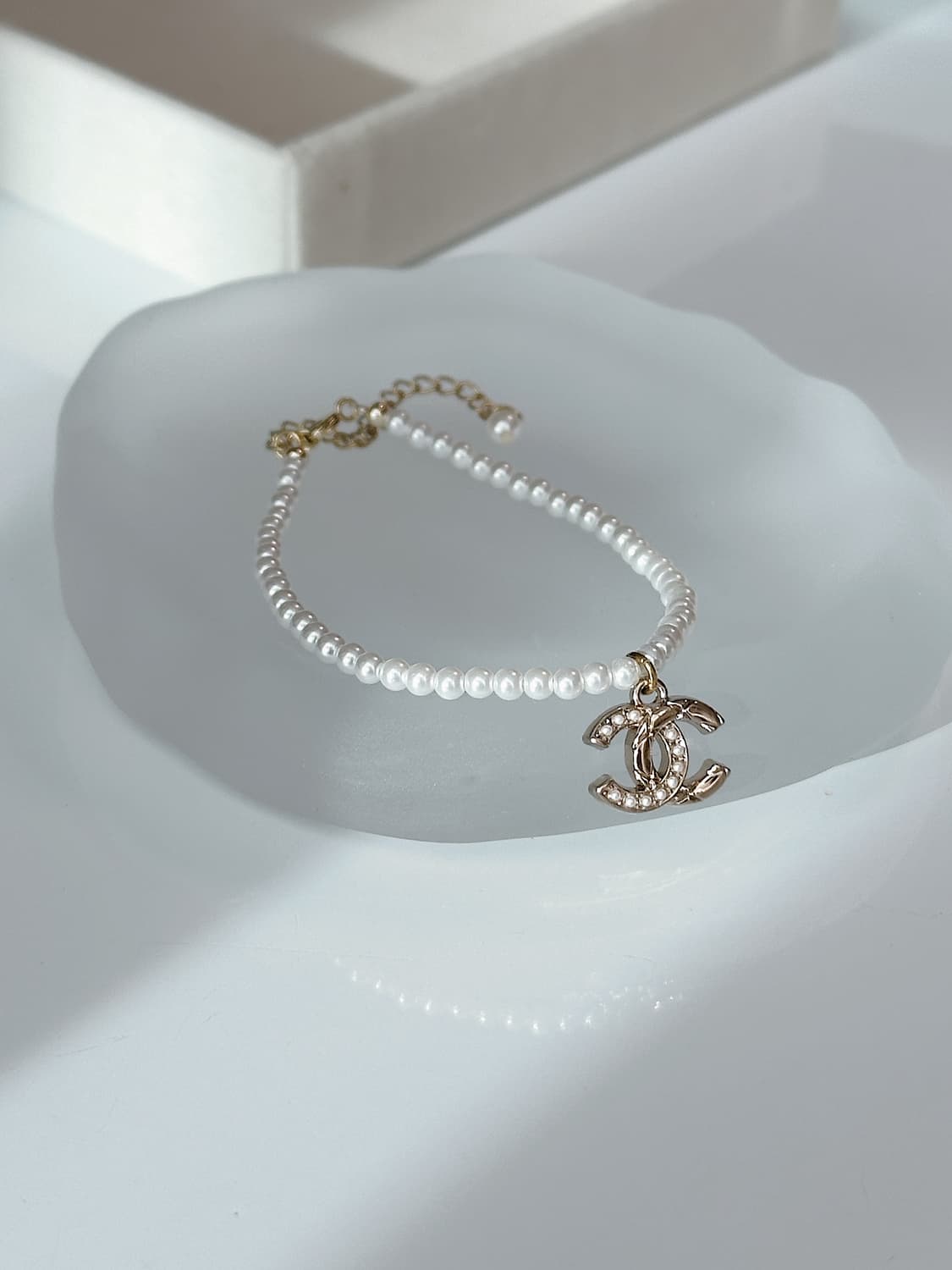 샤넬 빈티지 업사이클링 진주 팔찌 상품이미지1