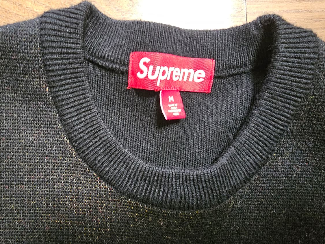 [M] 슈프림 아메리칸 사이코 스웨터 니트 블랙 상품이미지4