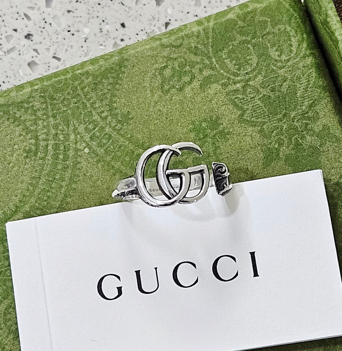 [상태최상] 구찌 GG 마몽 키 925 실버 반지 14호 [정품/풀박스] 상품이미지1