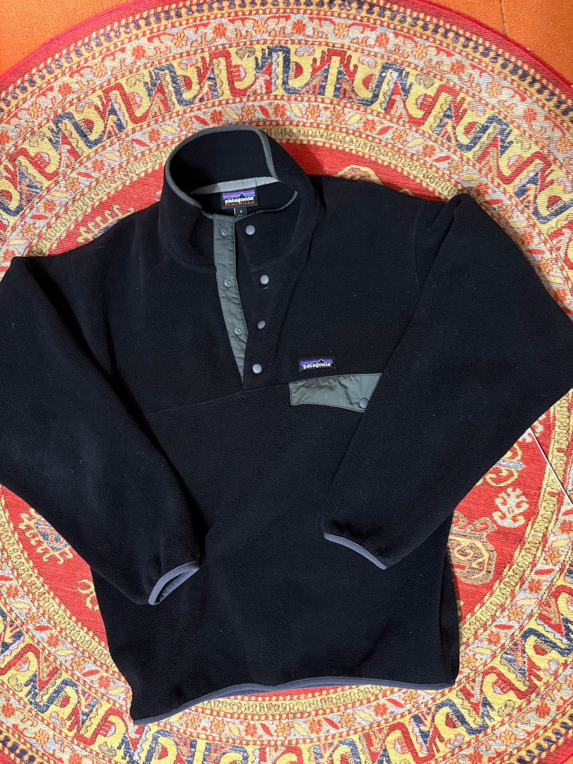 파타고니아 빈티지 신칠라 스냅 풀오버 블랙 상품이미지1