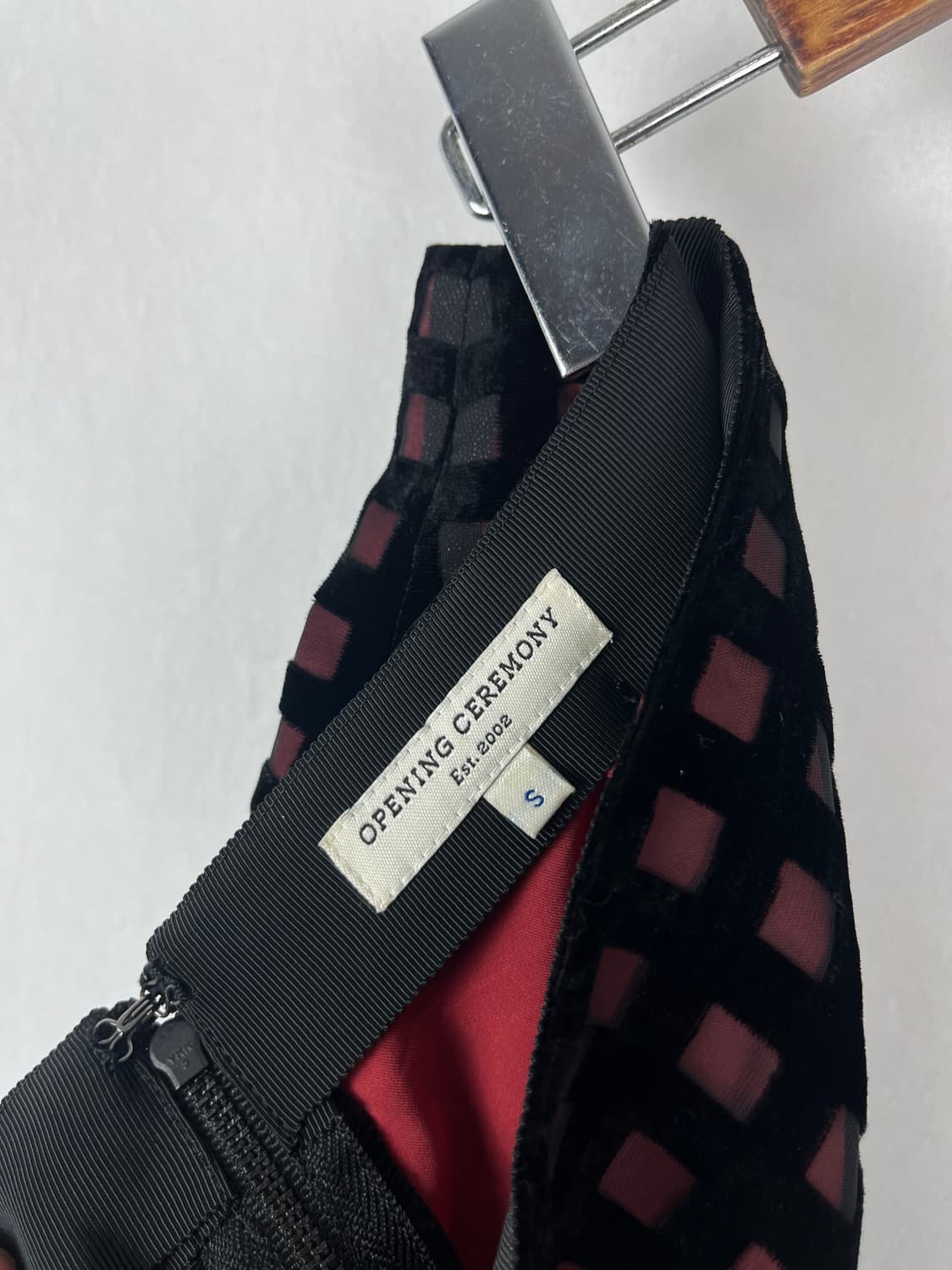 Vintage (maede in japan) 체크패턴 미디 스커트  상품이미지7