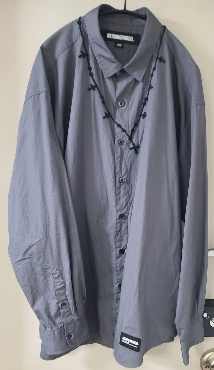 [L] 네이버후드 CROSS EMBROIDERED SHIRTS 셔츠 상품이미지3
