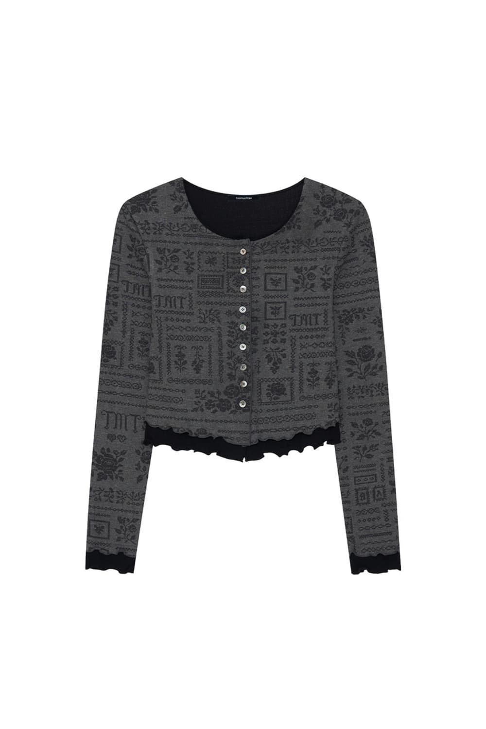 투머치택스 FLORAL MOTIF 레이어드 가디건+스커트 셋업 상품이미지4