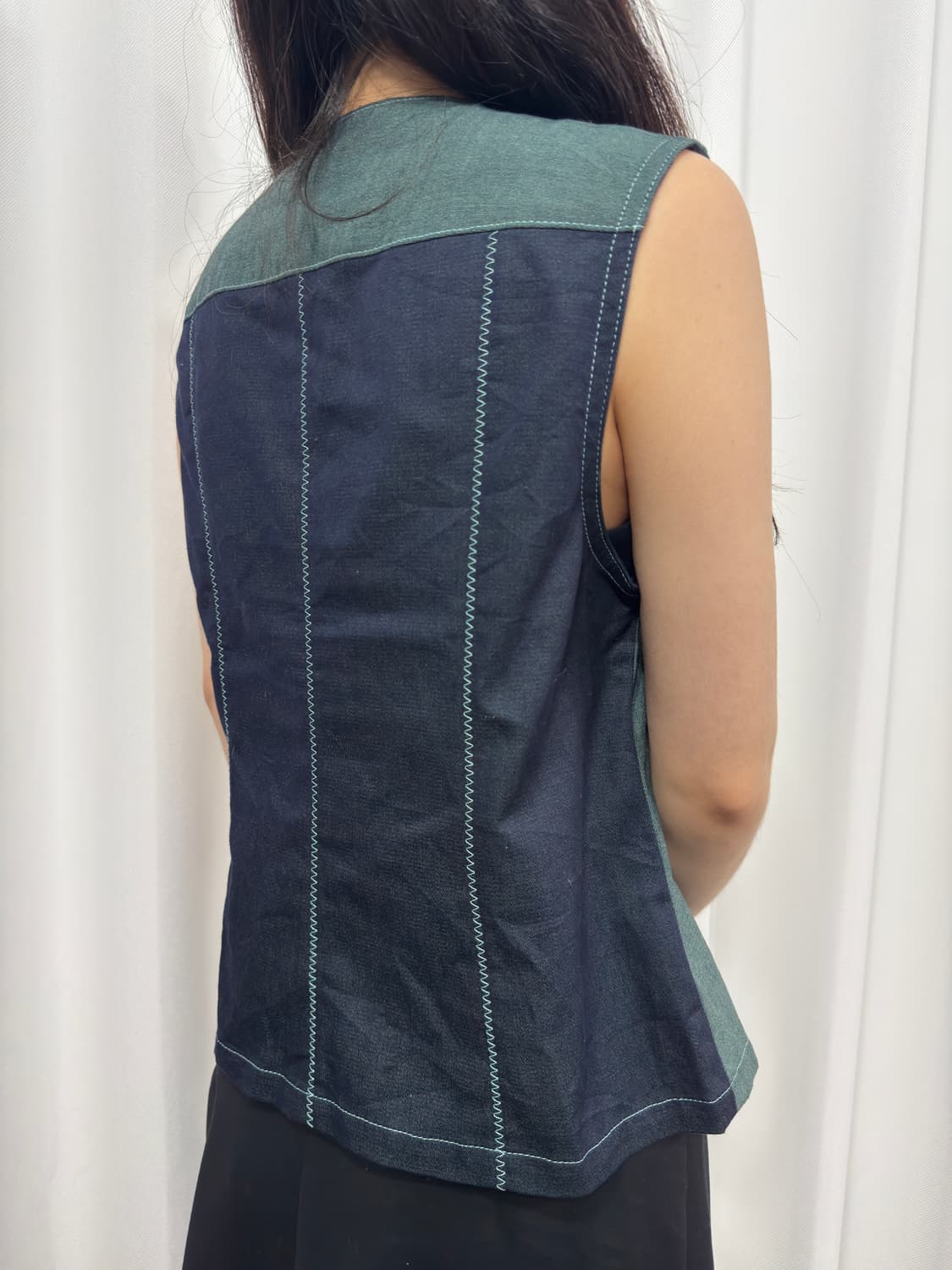 design denim vest 상품이미지4