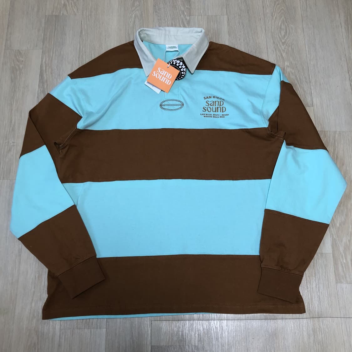 (오버핏 L) 새상품 샌드 사운드 SAND SOUNDS 럭비티 럭비셔츠  상품이미지1
