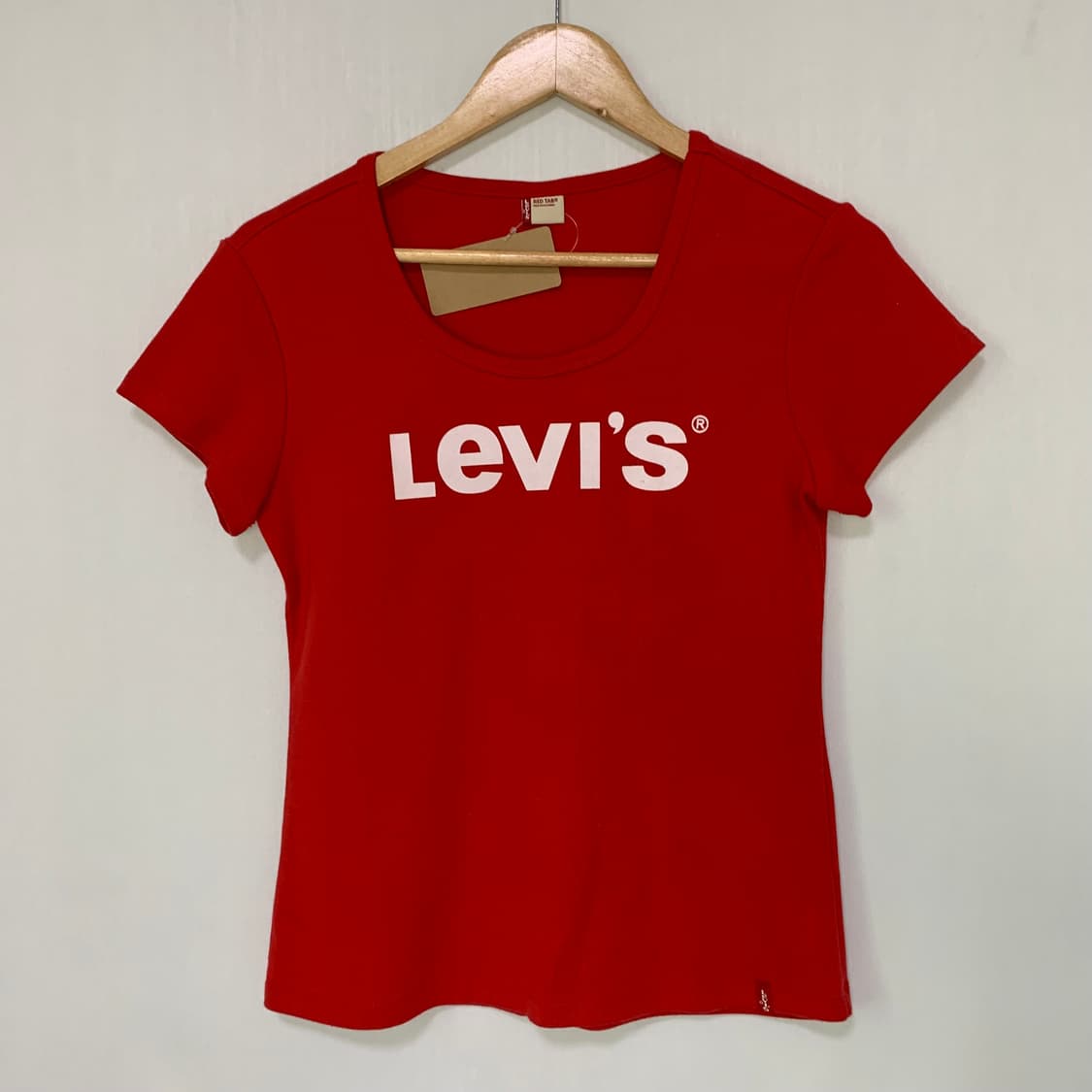 리바이스 레드탭 빈티지 00s y2k 빅로고 여성 슬림 반팔 티셔츠 상품이미지3