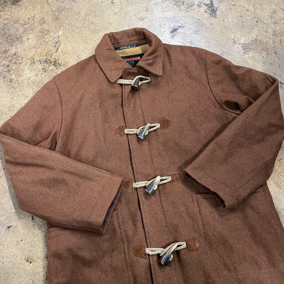 [정품/L] 맥그리거 브라운 더플 코트 b17 상품이미지1