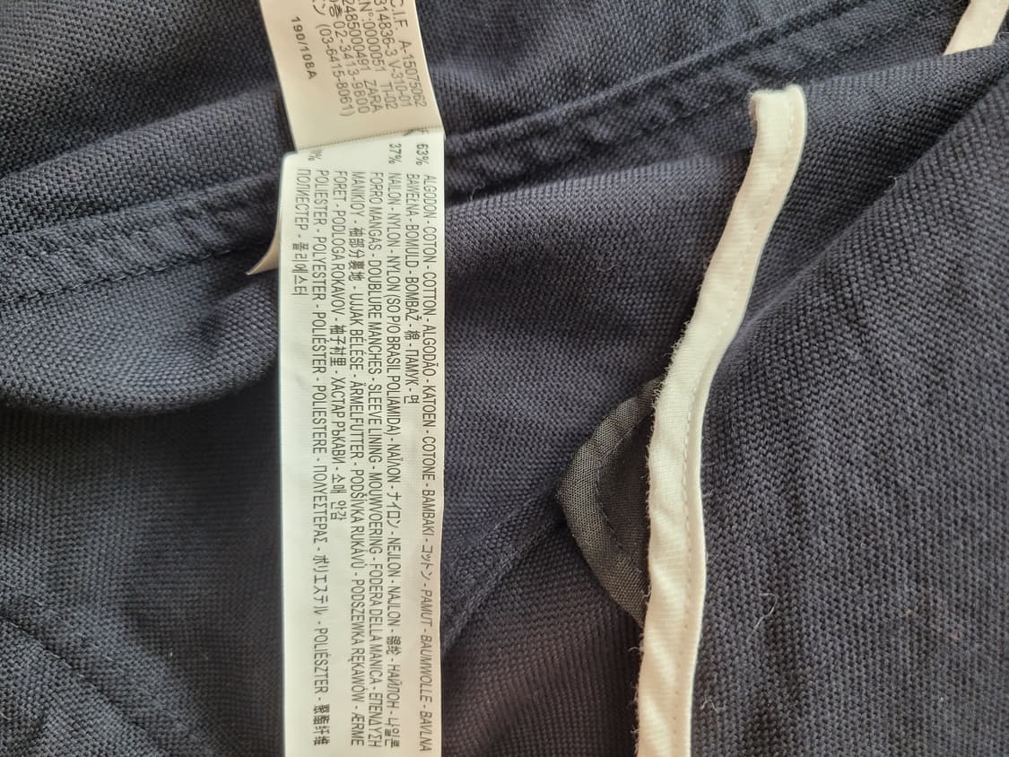 자라맨 ZARAMAN 사파리 자켓 105 네이비 상품이미지10