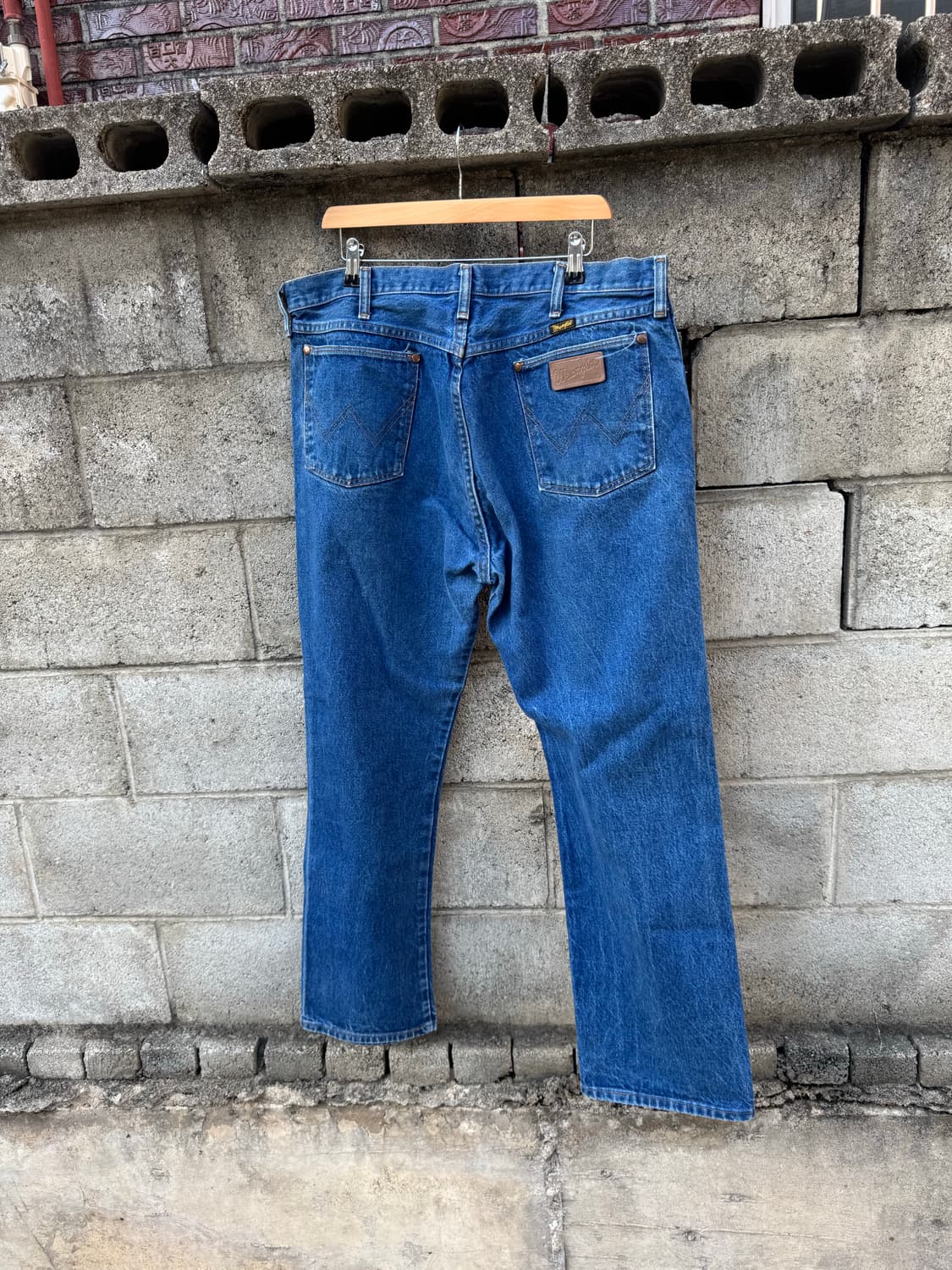 80~90s 랭글러 빈티지 13mwz 워싱 카우보이컷 부츠컷 데님 팬츠 상품이미지2