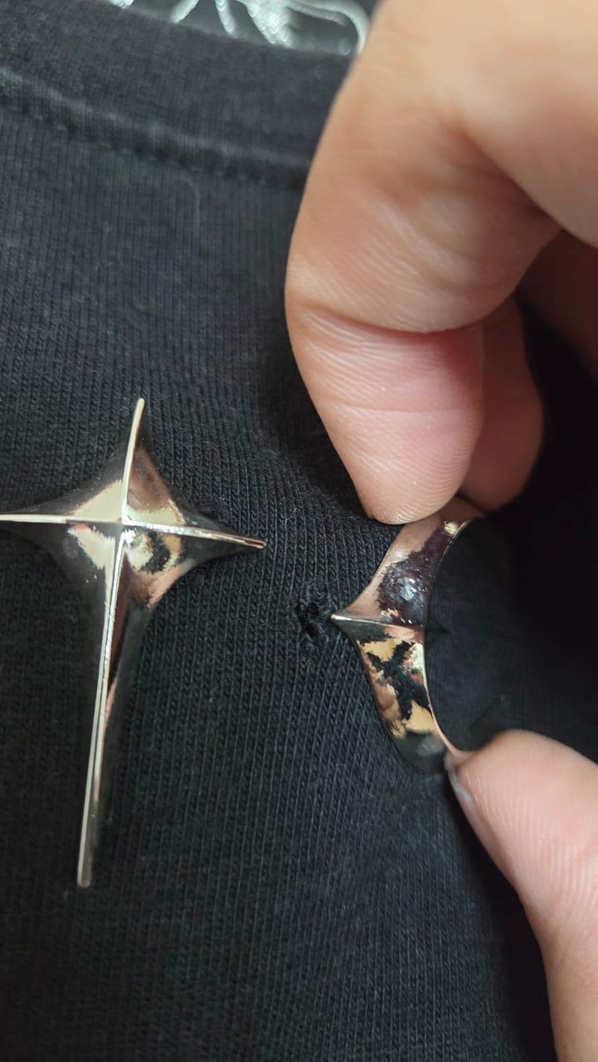 떠그클럽 tc 백 티셔츠 슬림 블랙 상품이미지6