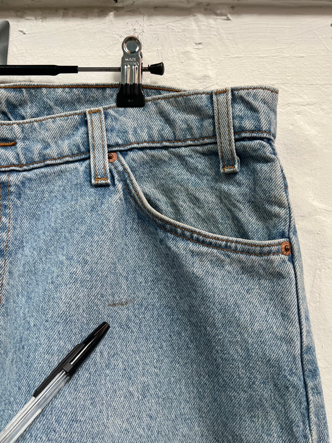 Levis 550 릴렉스드 테이퍼드 워싱 데님 진 36x34 상품이미지6