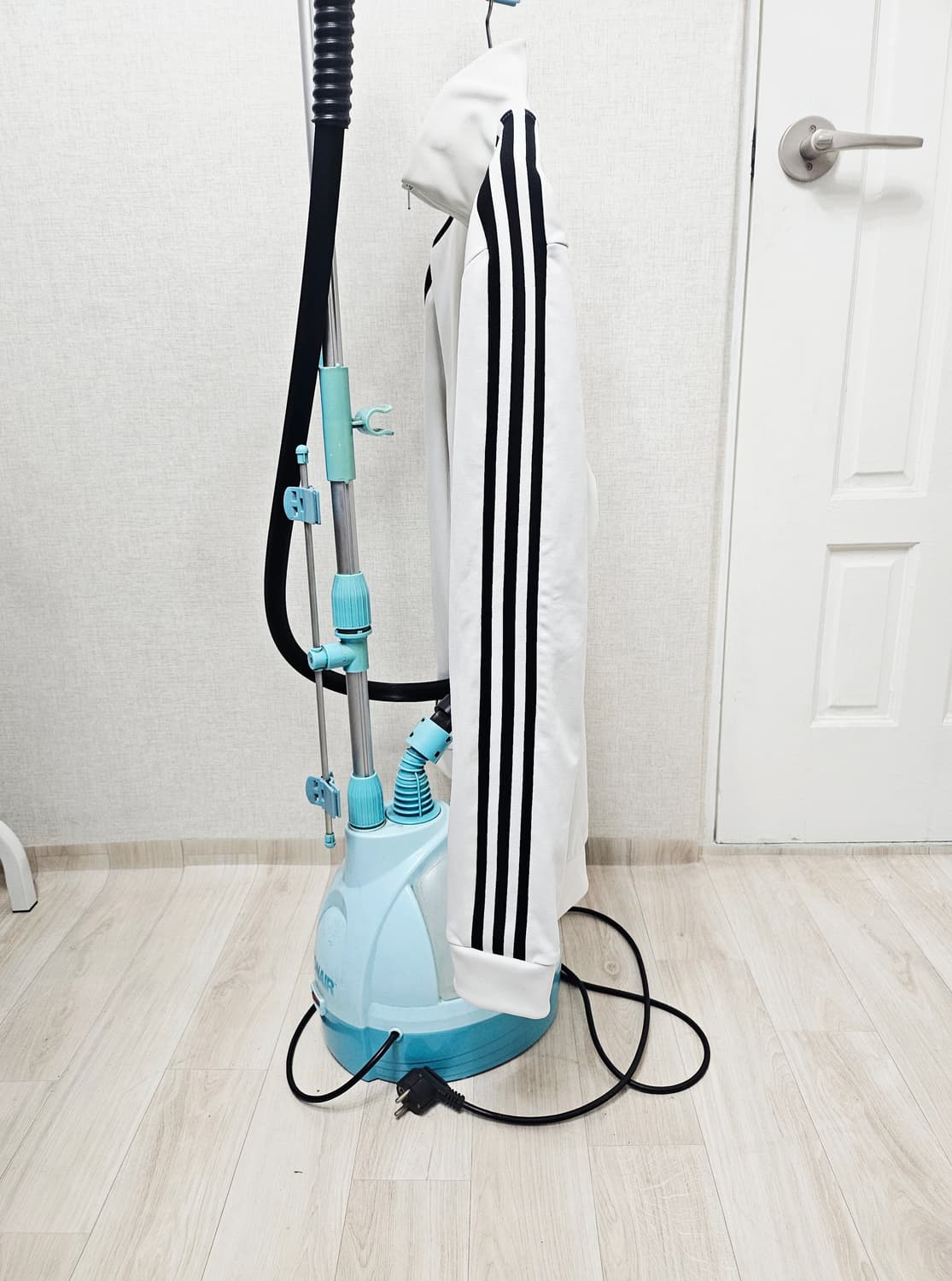 (105)XL☆우주매물☆ 아디다스 베켄바우어 2중지퍼 [흰검] 트랙탑져지 상품이미지4