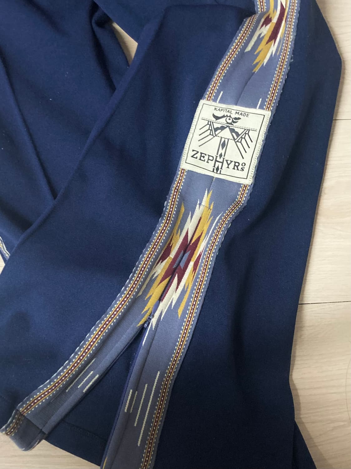 캐피탈 스무스 저지 코치 트랙팬츠 1 네이비 제피르 사이드라인 부츠컷 상품이미지3