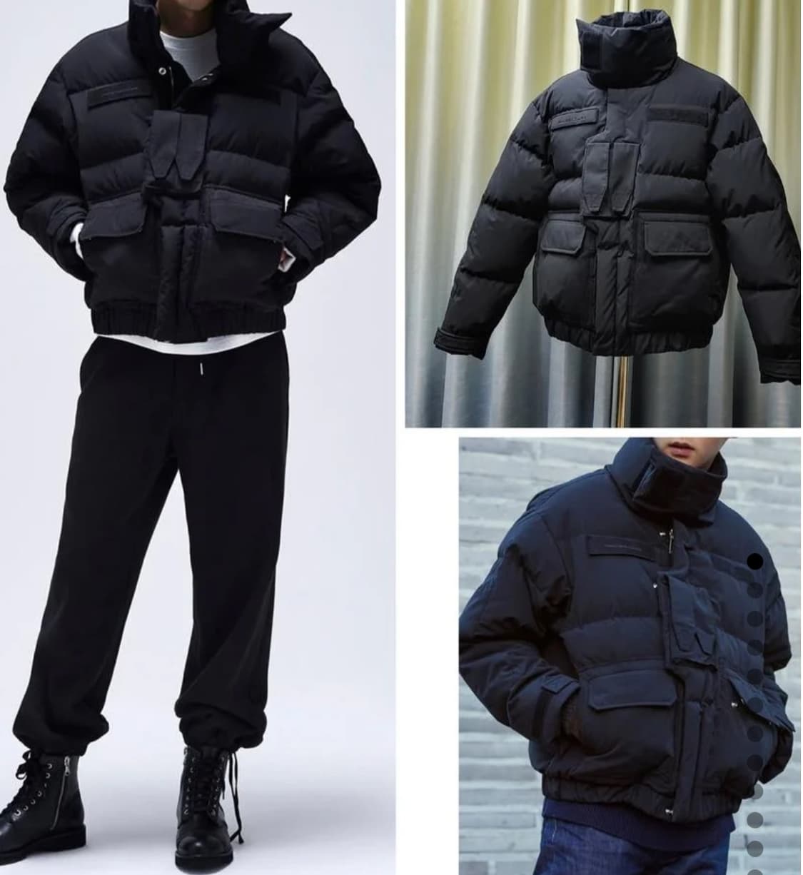 [105 size]커스텀멜로우 실렌시온 콜라보 숏패딩 상품이미지1