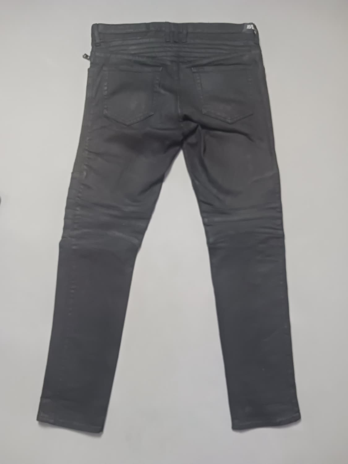 [33] 발망 왁스코팅 블랙 바이커진 청바지 상품이미지7