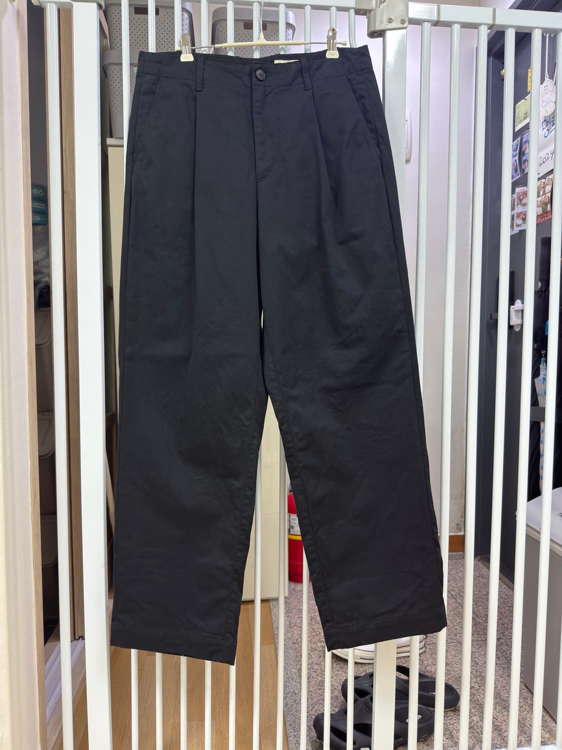 러프사이드 슬롭팬츠 다크네이비 2사이즈 상품이미지1