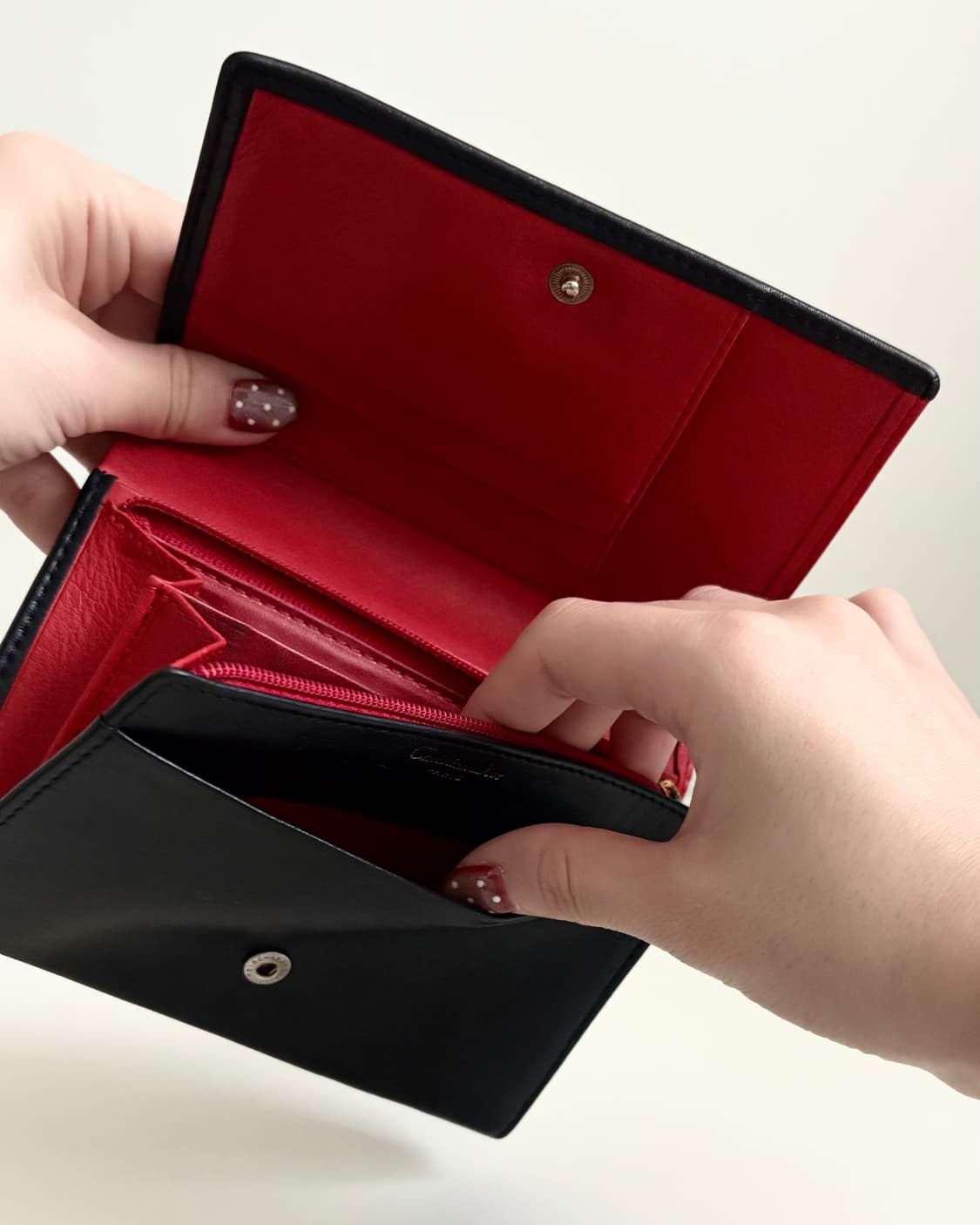 Christian Dior 디올 CD 로고 반지갑 - 다크네이비 상품이미지9