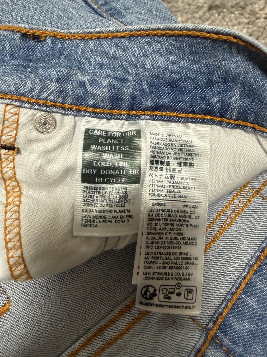 리바이스 505 34/32 데님  상품이미지7