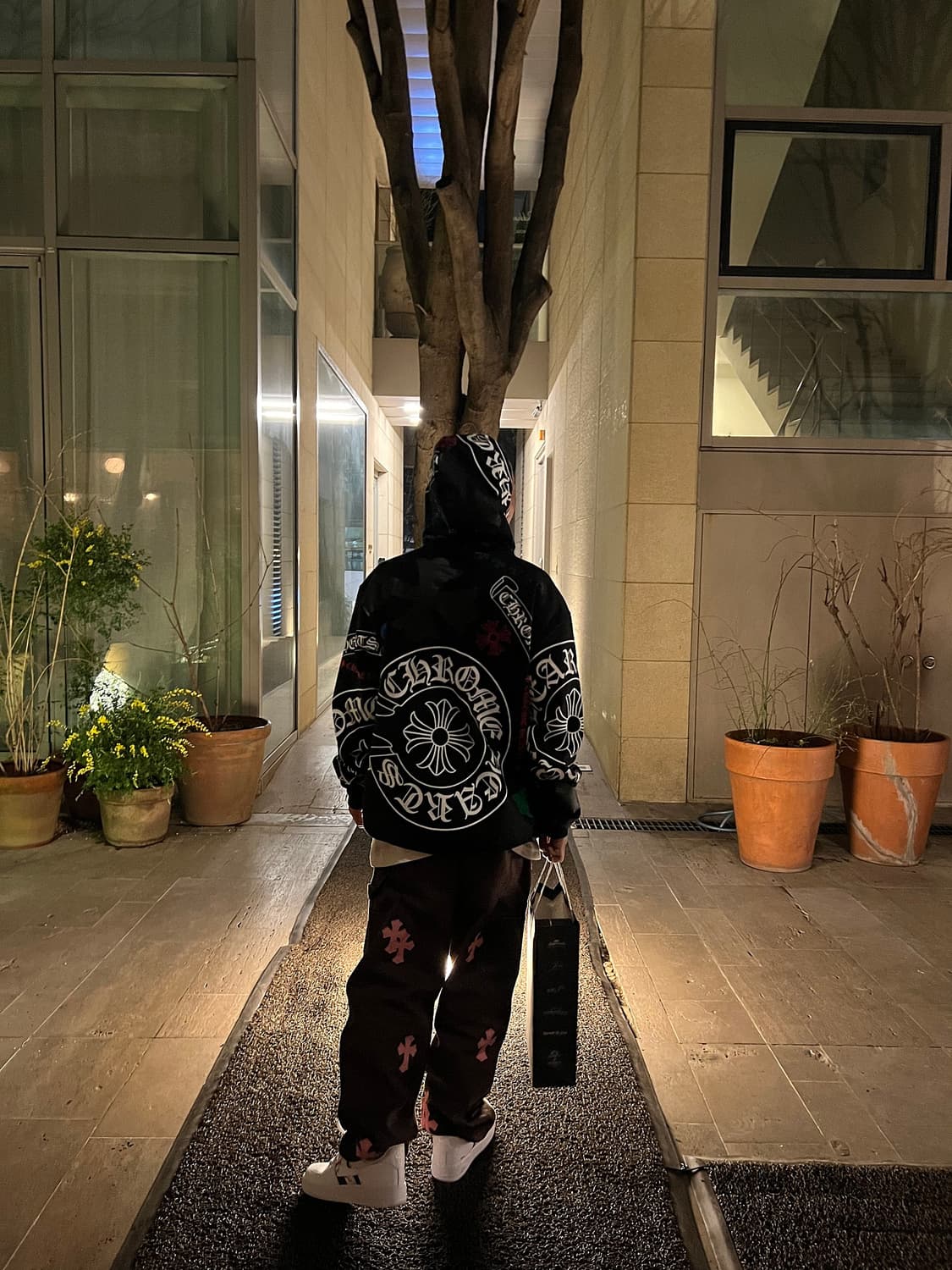 XL 크롬하츠 스탠실후드티 상품이미지4