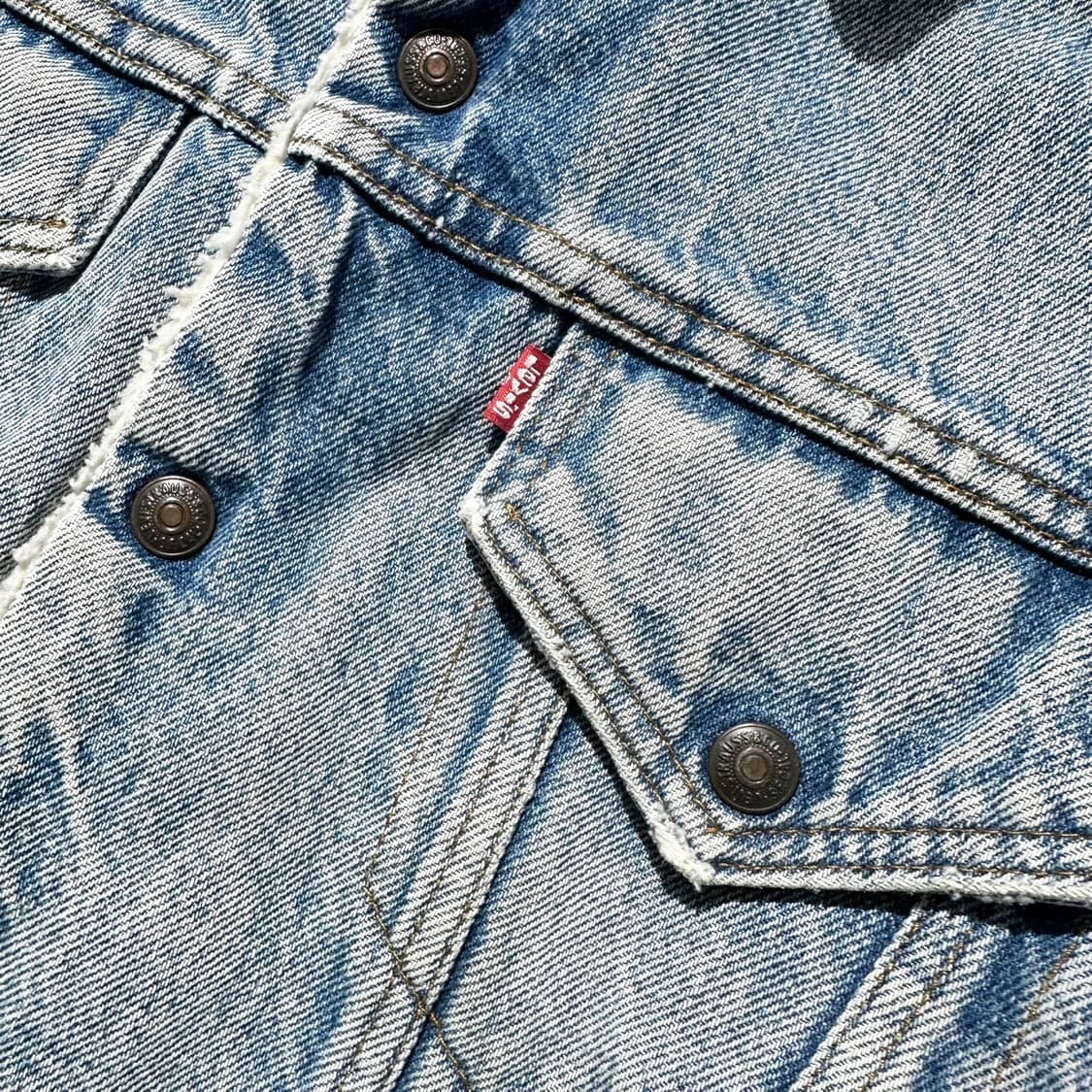 70‘s USA 리바이스 쉐르파 데님 트러커 자켓 상품이미지5