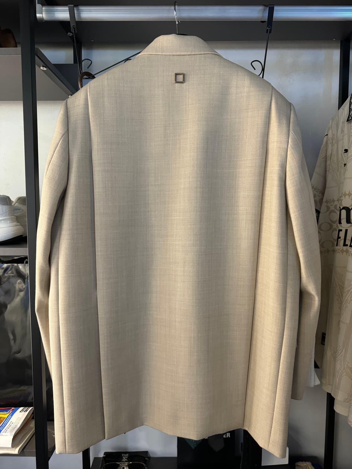 우영미 유박검 폴딩 블레이져 베이지 50사이즈 상품이미지1