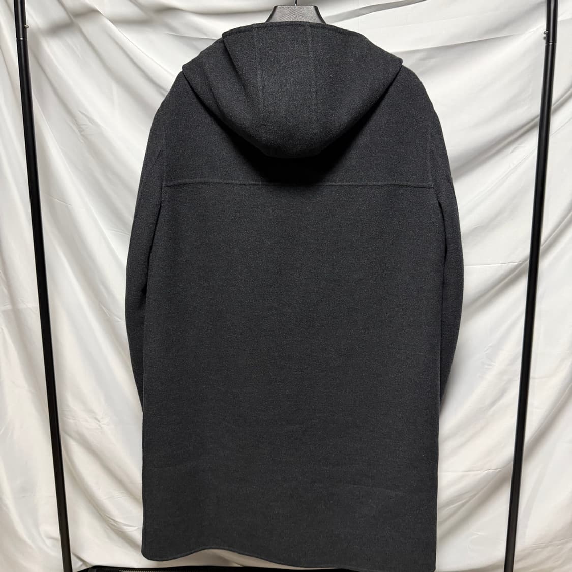 [S+급/54] 펜디 리버서블 캐시미어 후드 코트 블랙 상품이미지4