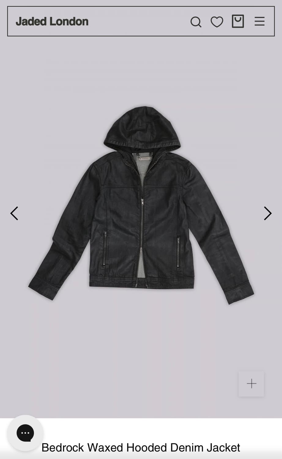 jaded london Bedrock Waxed Hooded Jacket 상품이미지2