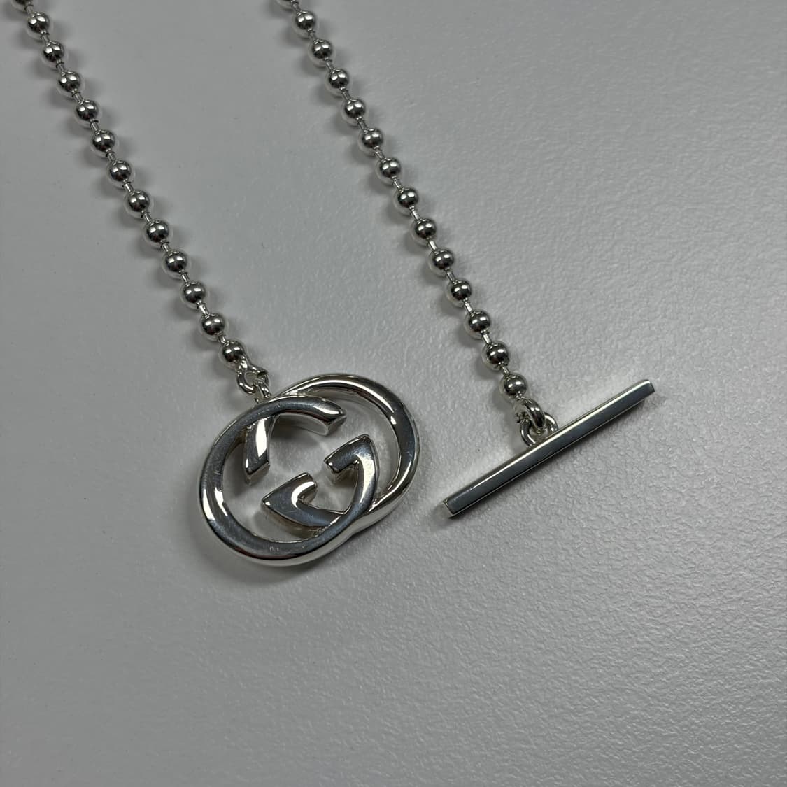 구찌 인터라킹 바 목걸이 상품이미지6