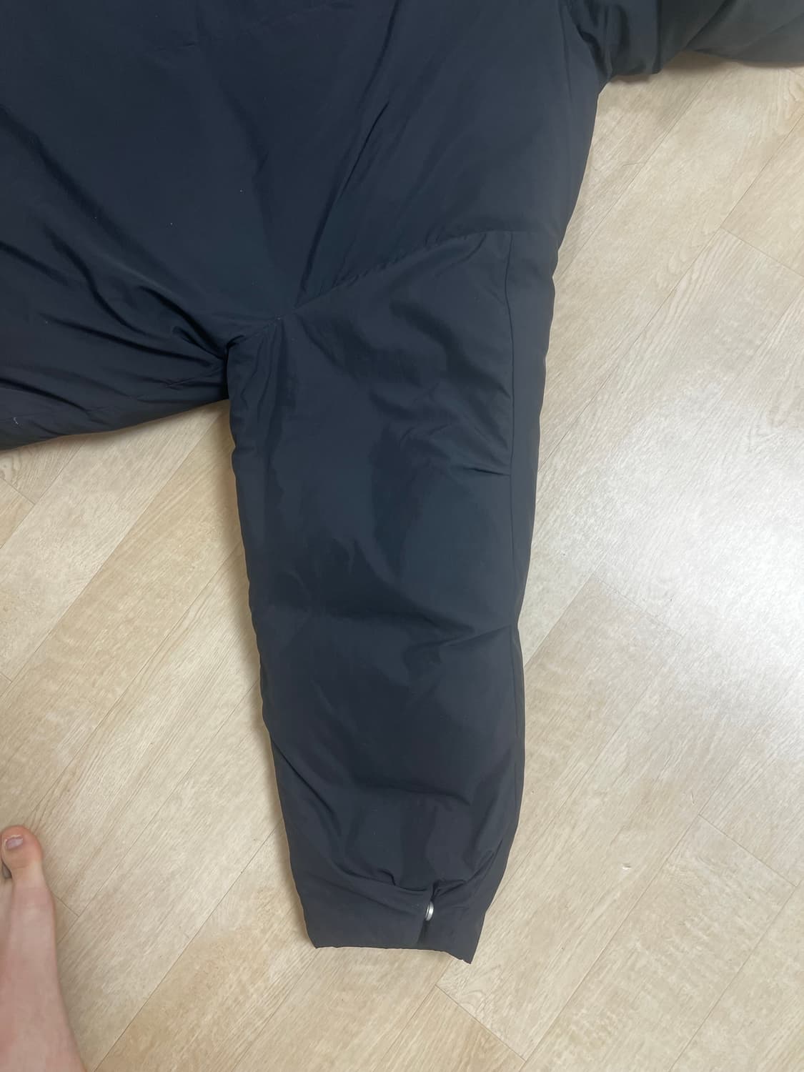 비슬로우 M65 후드 숏 다운 패딩 블랙 M 상품이미지7