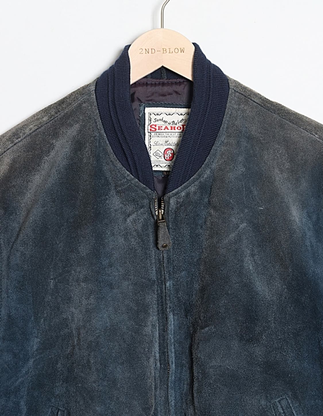 90's SEAHOP Suede Leather Fade Blouson 상품이미지2