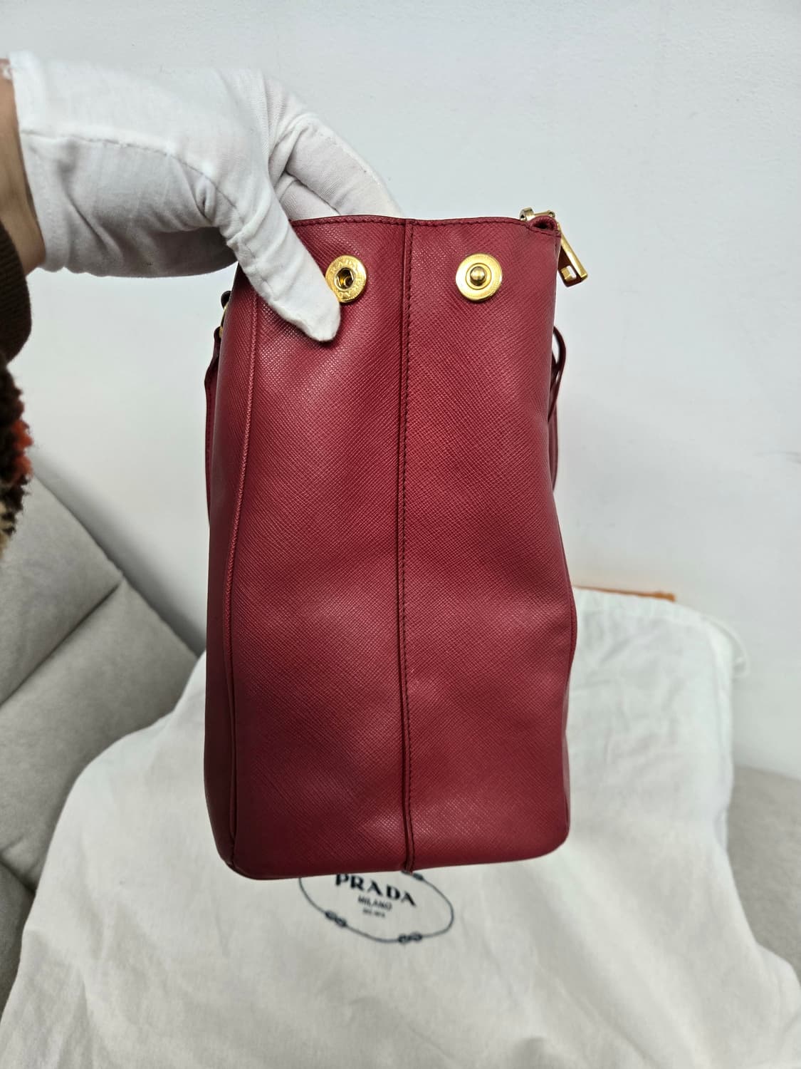 [보증서 정품]프라다 사피아노 토트백 상품이미지3