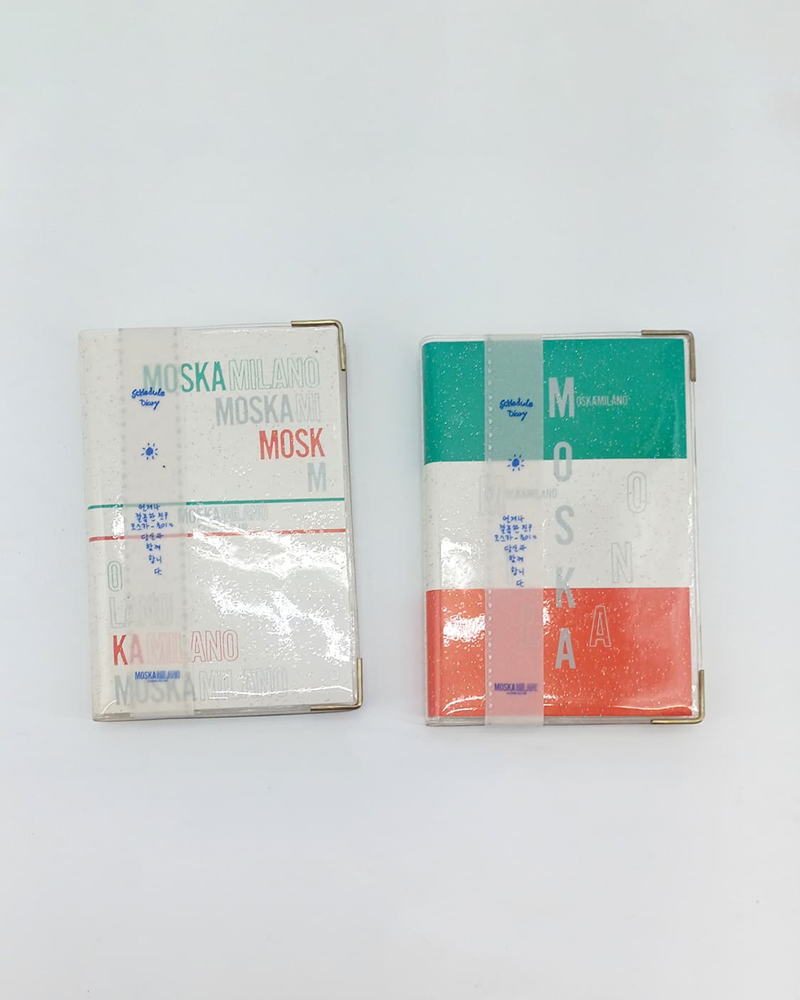 MOSKA MILANO 반짝이 펄 미니 밀라노  수첩 y2k 다이어리 상품이미지1