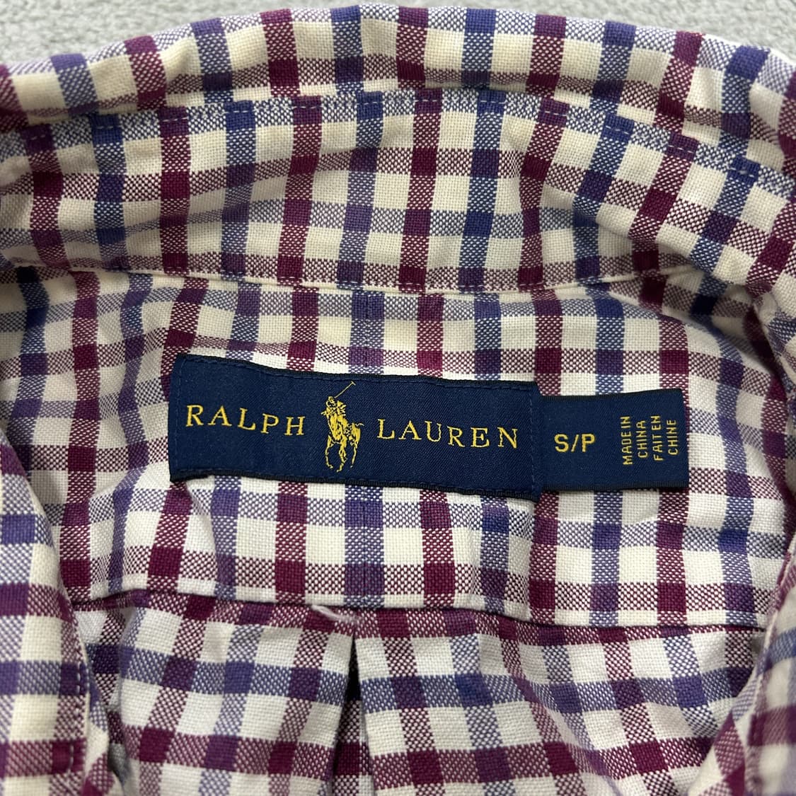 폴로 랄프로렌 체크 긴팔 셔츠 s 상품이미지2