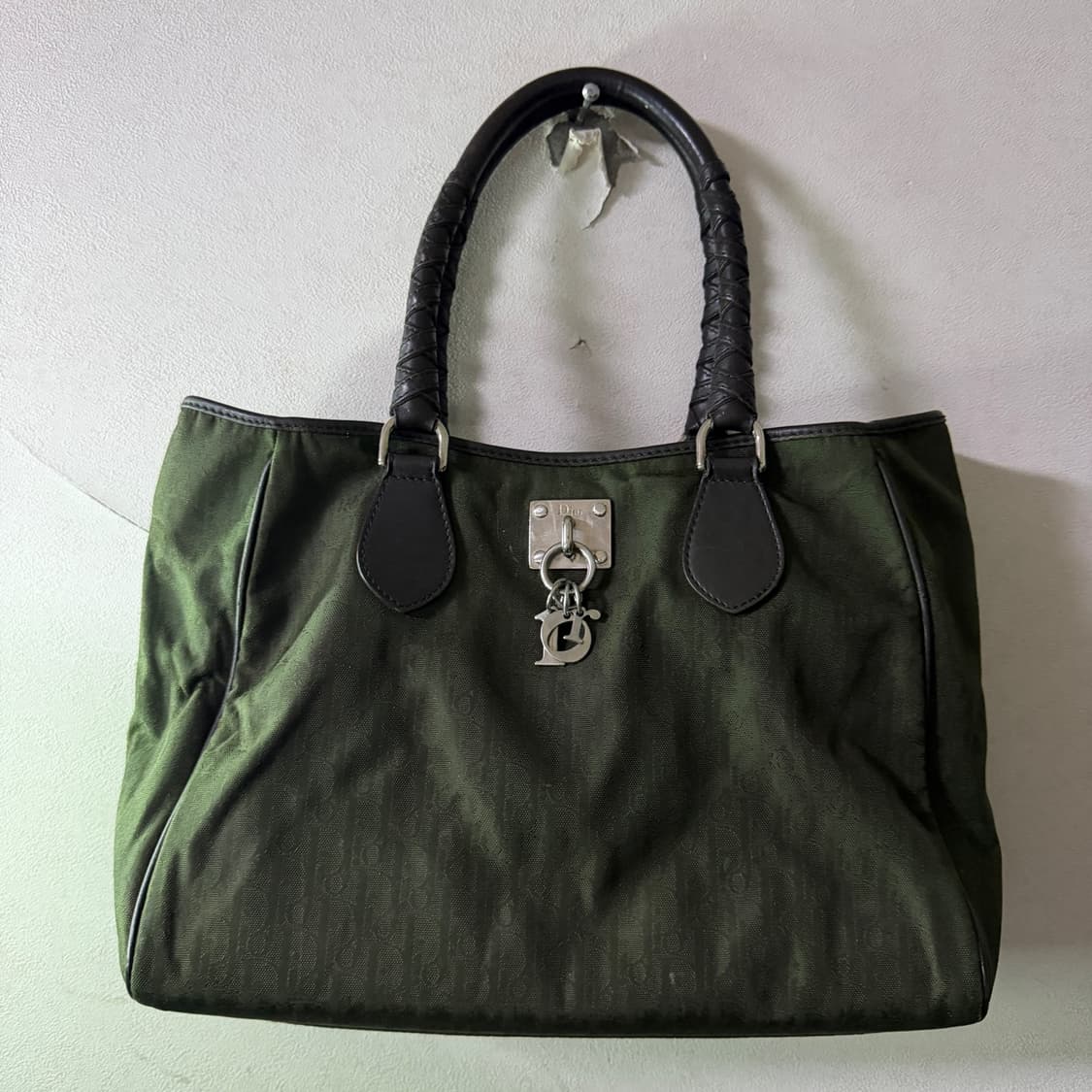 빈티지 디올 오블리크 캔버스 로고장식 토트&숄더 (로고 분실) 상품이미지10