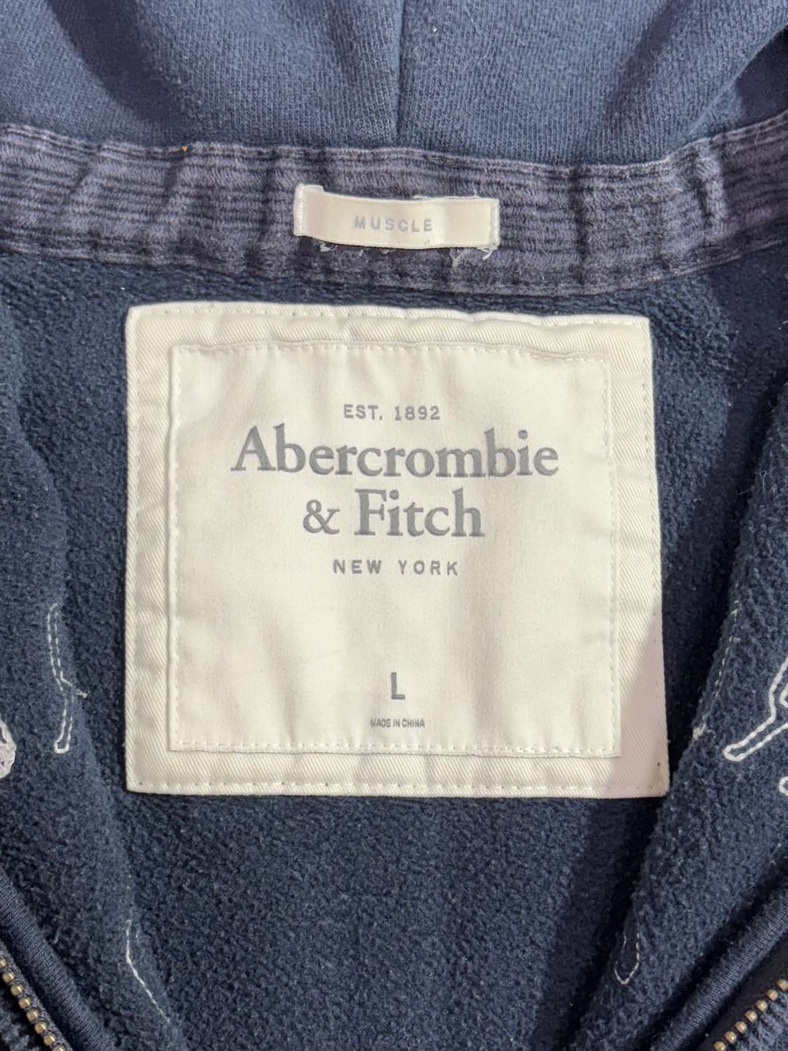 아베크롬비 다크네이비 후드집업  상품이미지6