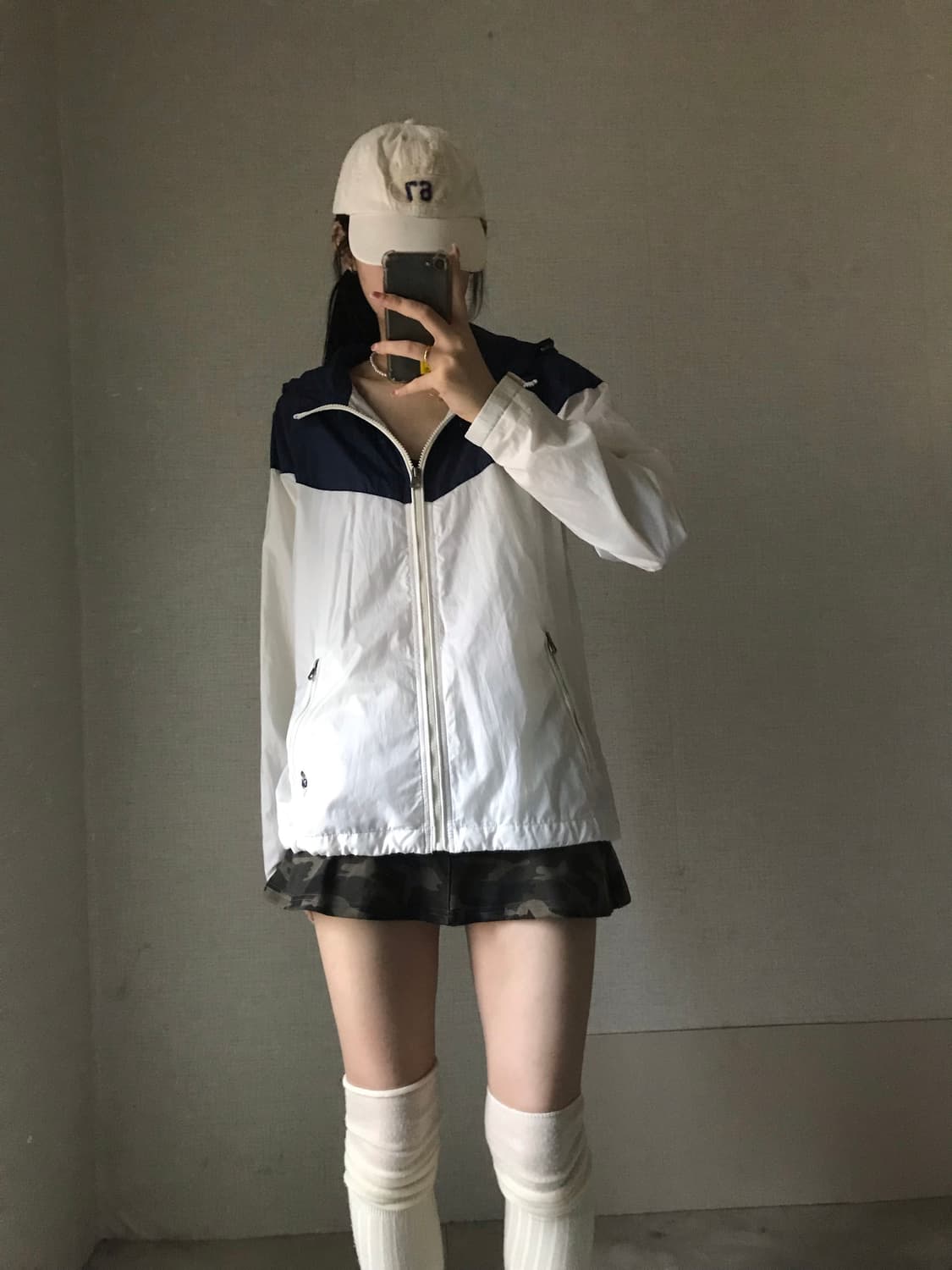 티니위니 화이트 네이비 바람막이 상품이미지5