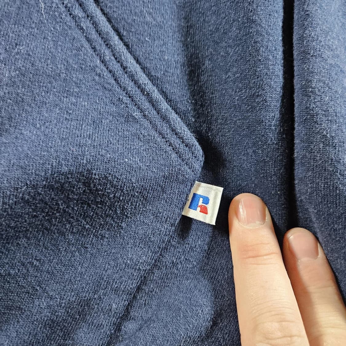 90s 러셀 애슬레틱 네이비 블루 풀 집업 스웻셔츠 상품이미지6