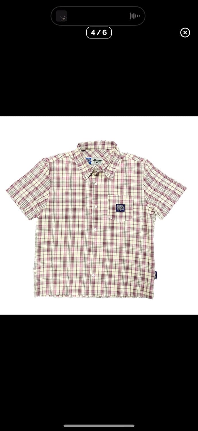 Always do what you should do 반팔 체크 셔츠 상품이미지2